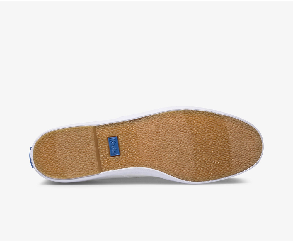 Slip Ons Keds Mujer Blancos - Chillax Basics - 8326-ZXUGS